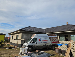 Zateplení rodinného domu typu bungalov pomocí foukané izolace